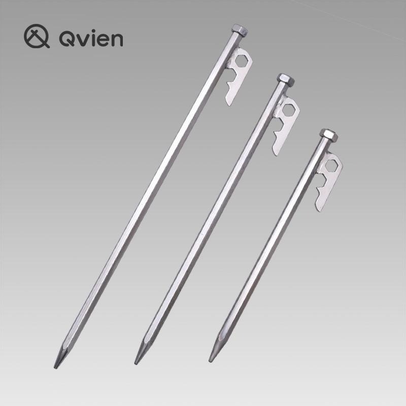 不銹鋼營釘SUS420 多種尺寸可選QVIEN 硬度高  堅固耐用 露營必備 水泥地草地天幕帳篷皆適用與柯曼不銹鋼同級-細節圖4