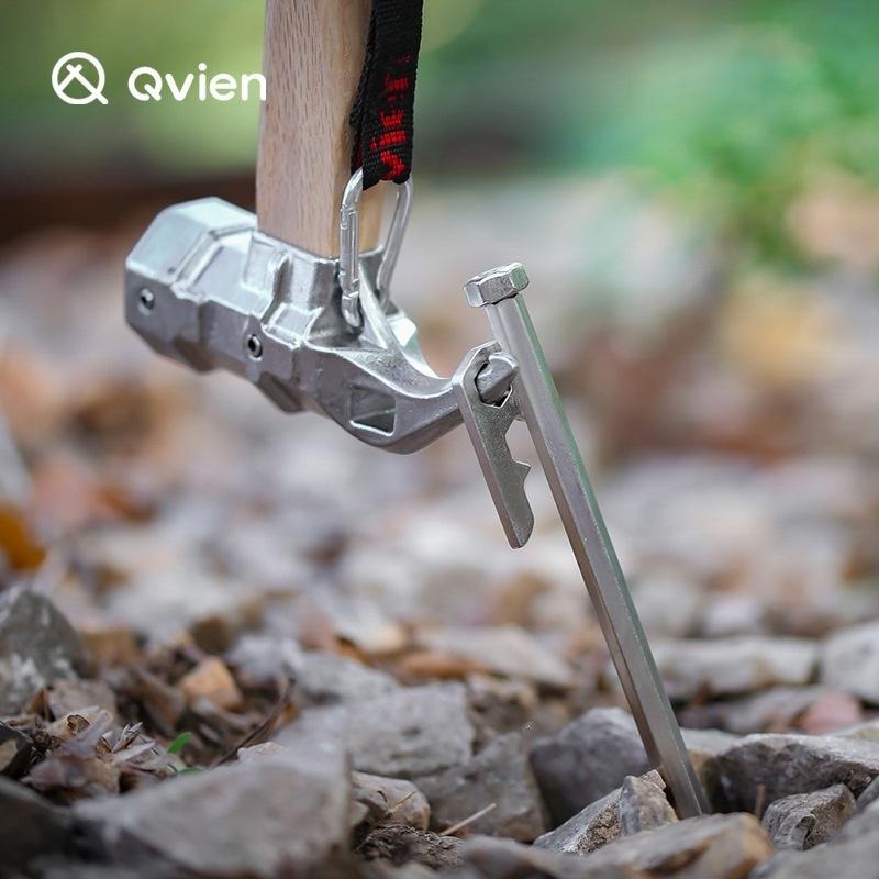 不銹鋼營釘SUS420 多種尺寸可選QVIEN 硬度高  堅固耐用 露營必備 水泥地草地天幕帳篷皆適用與柯曼不銹鋼同級-細節圖8