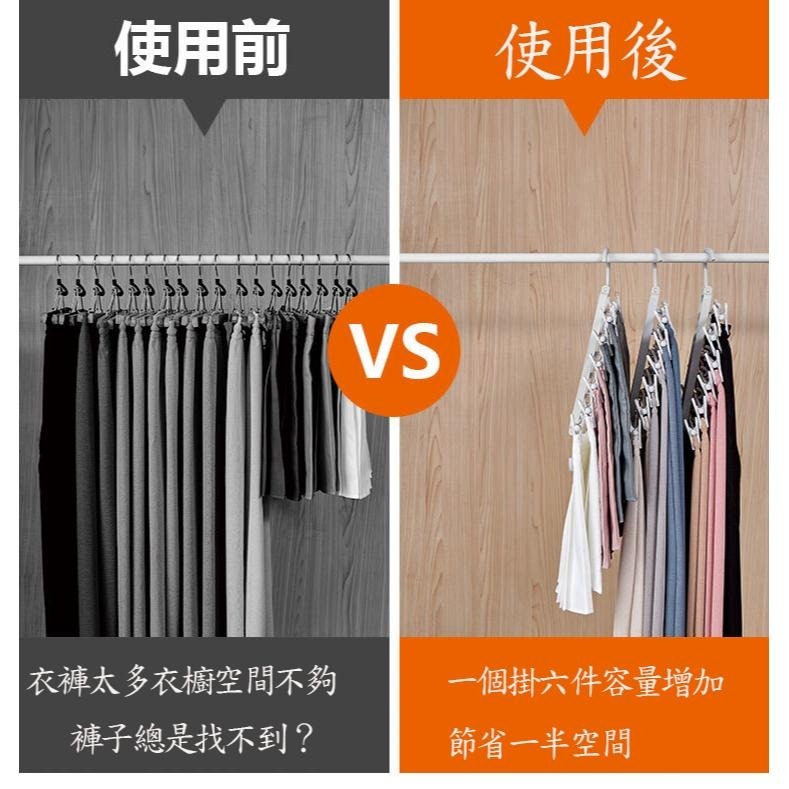 多功能魔術褲架 夾子曬褲架多功能折疊褲架 魔術褲架 五合一褲子收納折疊架 收納架 多功能褲架 衣褲架 衣褲收納架-細節圖3