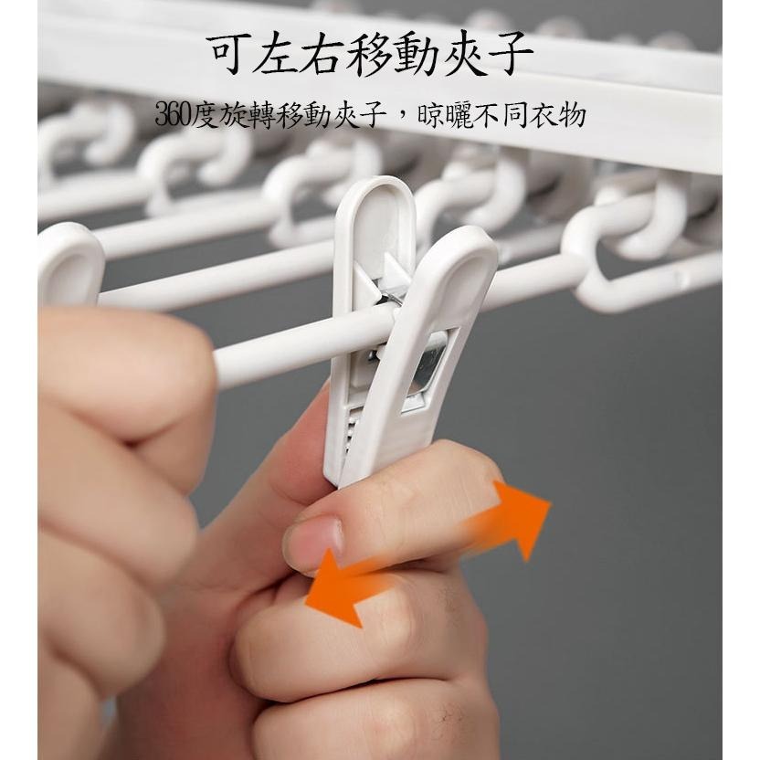 多功能魔術褲架 夾子曬褲架多功能折疊褲架 魔術褲架 五合一褲子收納折疊架 收納架 多功能褲架 衣褲架 衣褲收納架-細節圖4