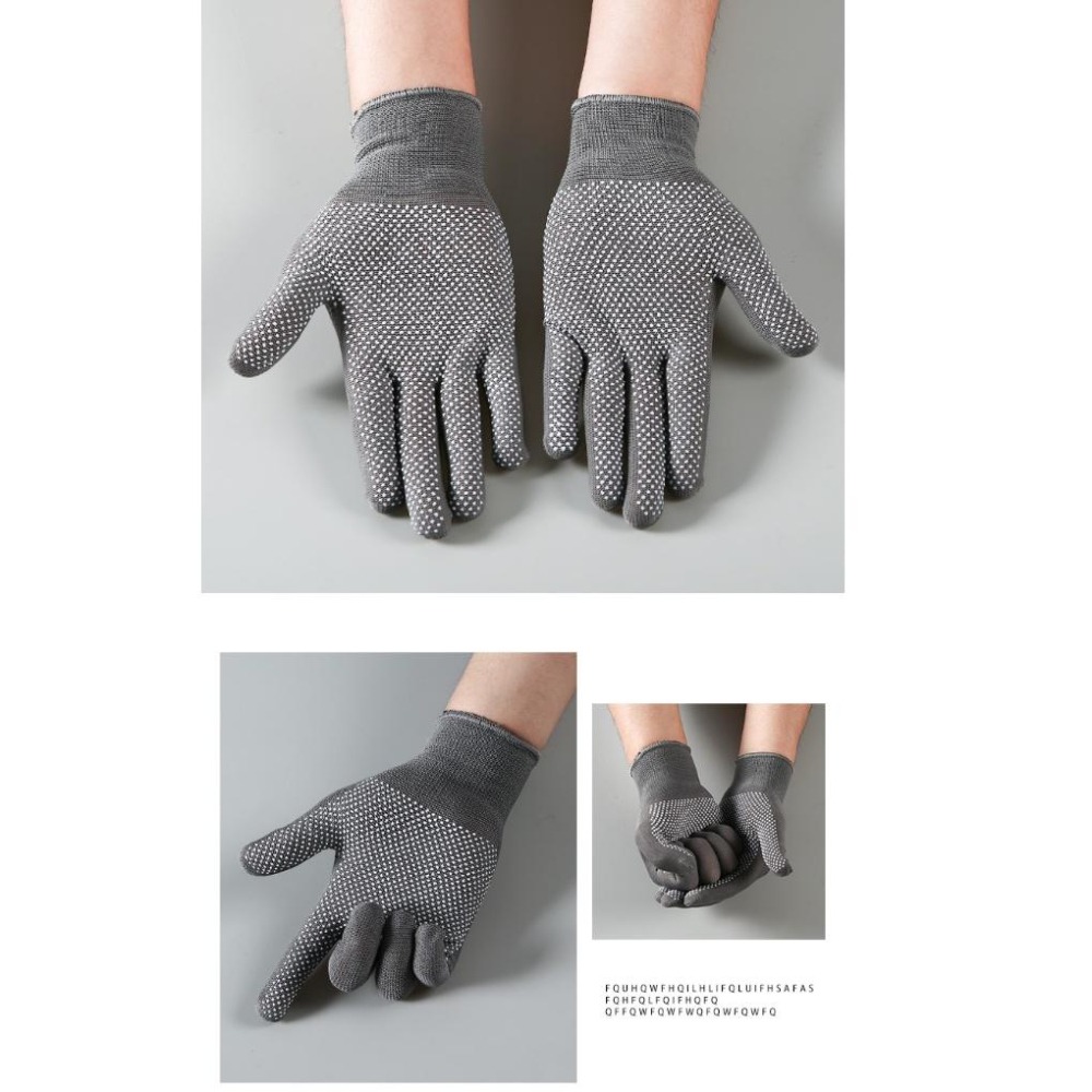 尼龍防滑手套【台灣現貨】 顆粒手套 攀岩手套 戶外手套 工作手套 戶外透氣手套 登山 騎車手套 矽膠手套-細節圖2