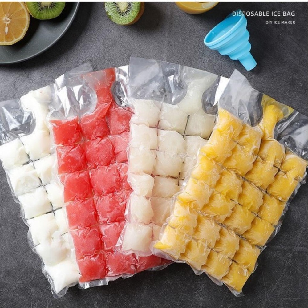 懶人製冰袋10片裝【台灣現貨】自動封口一次性製冰袋 多格製冰袋 DIY製冰 冰格 冰條 冰塊 冰棒 冰盒  隨撕隨用 果-細節圖6