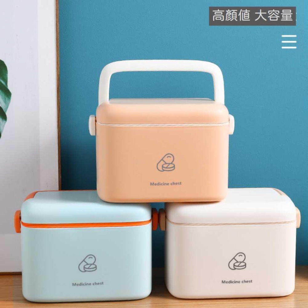 時尚美學醫藥箱【台灣現貨】藥品收納 醫療用品收納箱 手提儲物盒 分層收納箱 質感收納 藥箱 藥盒【P0114】-細節圖5