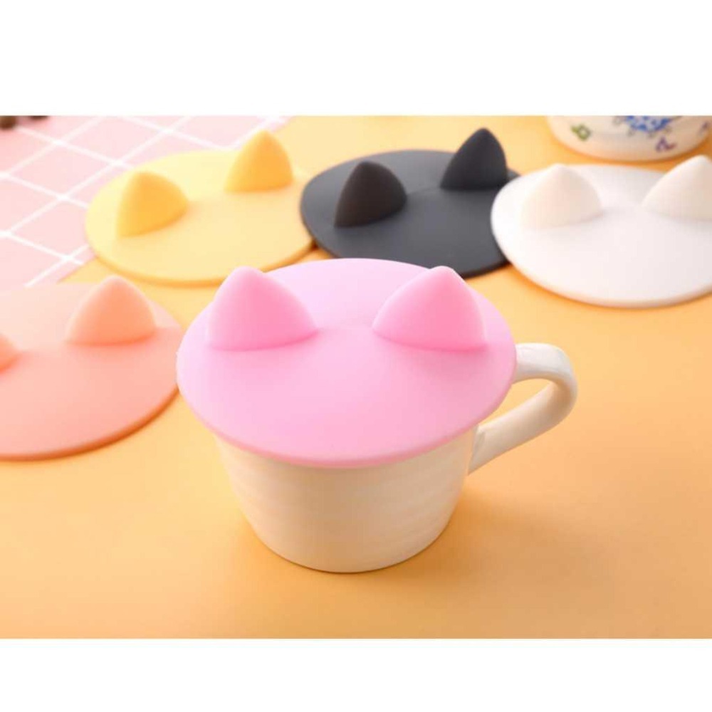 貓耳朵杯蓋【聖杯生活台灣現貨】水杯咖啡杯 杯蓋 防蚊蟲 灰塵掉入 乾淨衛生 軟膠杯蓋 水杯杯蓋 馬克杯杯蓋-細節圖5