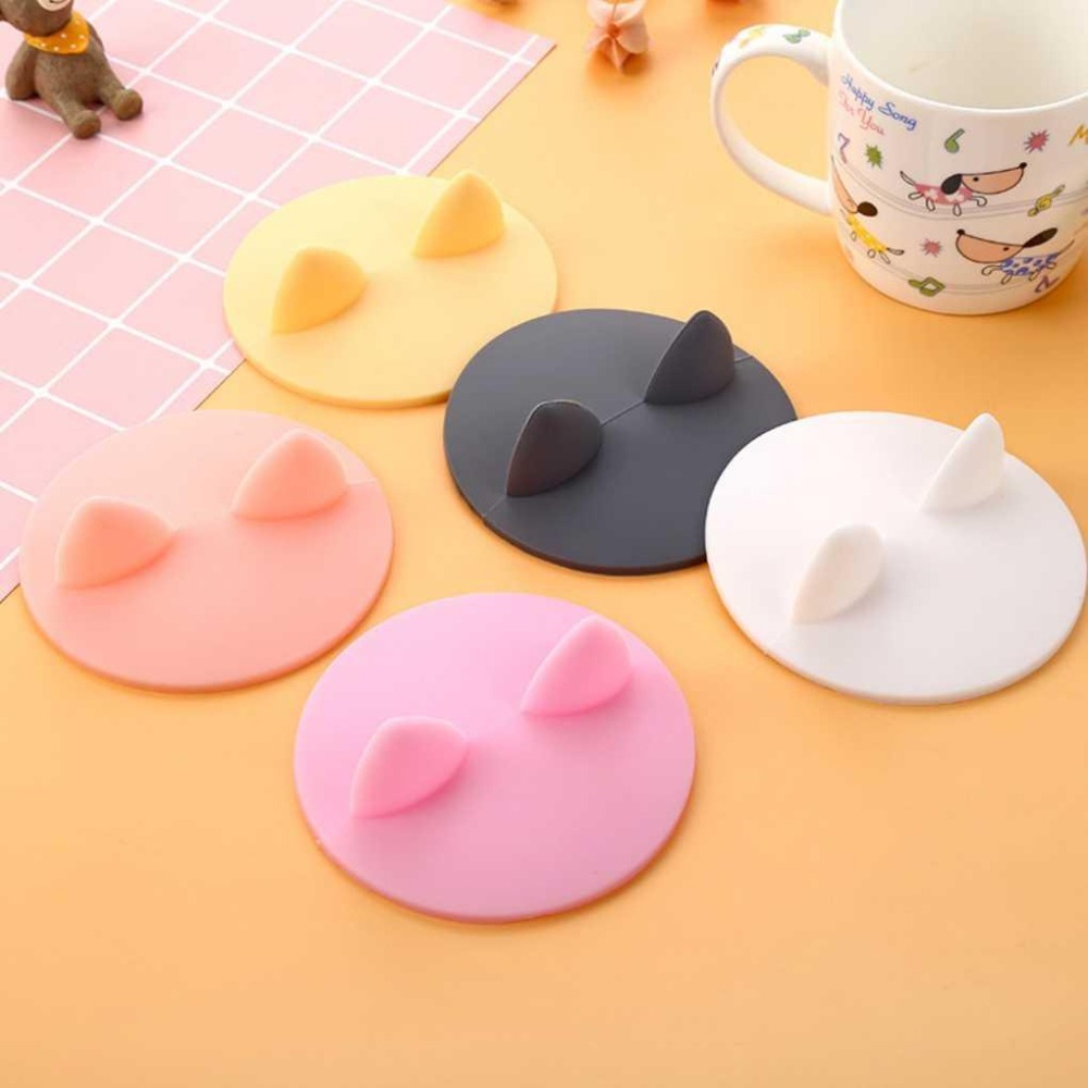 貓耳朵杯蓋【聖杯生活台灣現貨】水杯咖啡杯 杯蓋 防蚊蟲 灰塵掉入 乾淨衛生 軟膠杯蓋 水杯杯蓋 馬克杯杯蓋-細節圖7