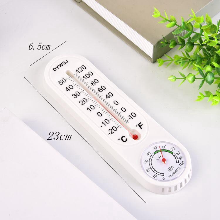 掛壁式家用溫濕度計【聖杯生活台灣現貨】附發票免電池溫度濕度計 掛式室內水銀指針溫度計濕度計 華氏 攝氏 舒適生活溫溼度-細節圖2