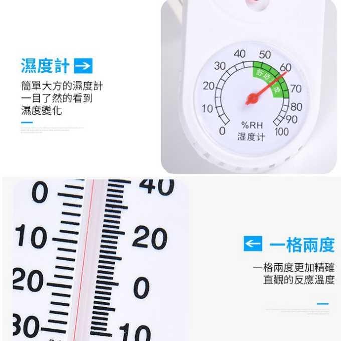 掛壁式家用溫濕度計【聖杯生活台灣現貨】附發票免電池溫度濕度計 掛式室內水銀指針溫度計濕度計 華氏 攝氏 舒適生活溫溼度-細節圖4