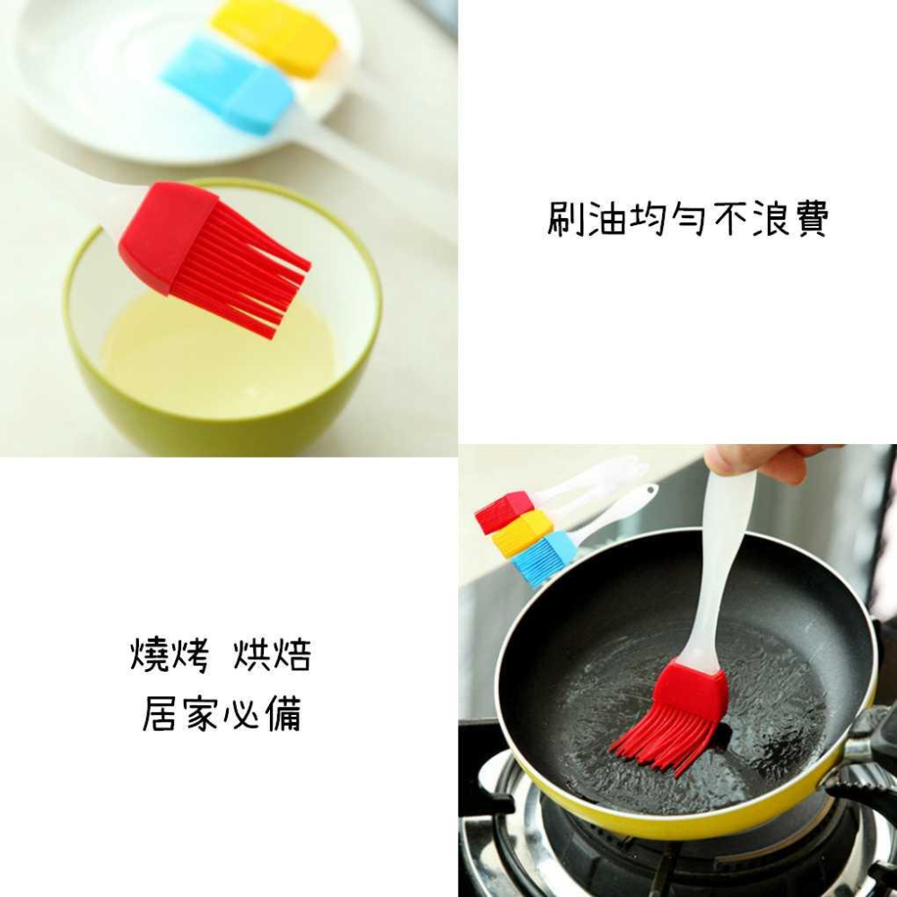 矽膠油刷 食品級油刷【台灣現貨】附發票耐高溫 食品級 軟膠刷子 廚房 烘焙 抹油刷 不掉毛 隨機不挑色-細節圖3