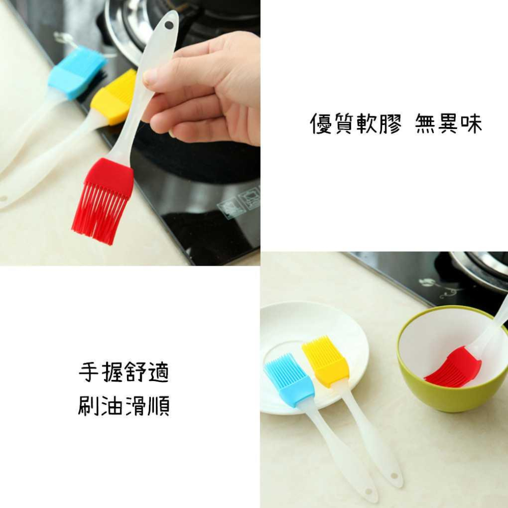 矽膠油刷 食品級油刷【台灣現貨】附發票耐高溫 食品級 軟膠刷子 廚房 烘焙 抹油刷 不掉毛 隨機不挑色-細節圖4