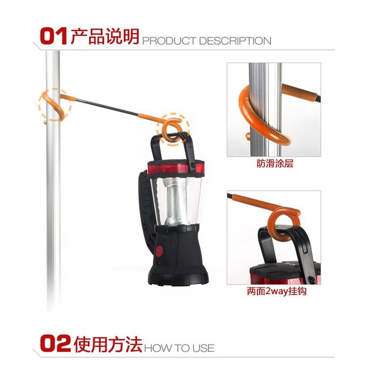 露營燈架 燈架 豬尾巴【台灣現貨】 雙S掛勾 燈具掛勾 曬網掛勾 戶外露營用掛勾 掛勾-細節圖3