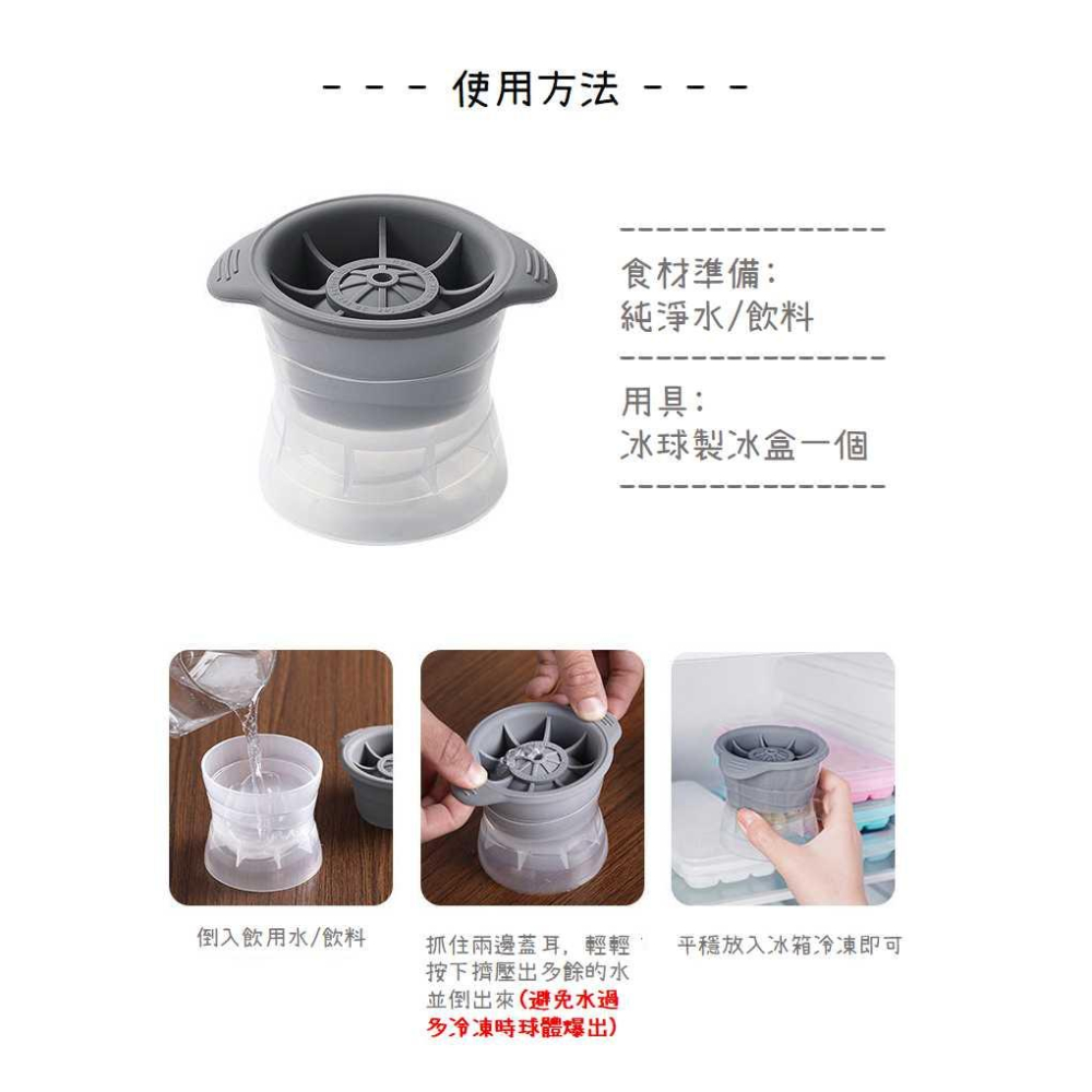 球型製冰器 威士忌冰球 冰球器 製冰器 【台灣現貨】威士忌冰球模具 食品級 矽膠製冰模型 製冰盒-細節圖3