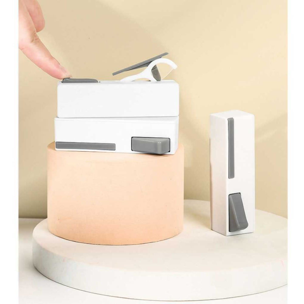 隨身牙線盒 攜式迷你牙線收納盒 牙線自動彈出 隨身攜帶牙線盒 自動牙線盒 牙線棒 隨身牙線盒 牙線收納-細節圖7