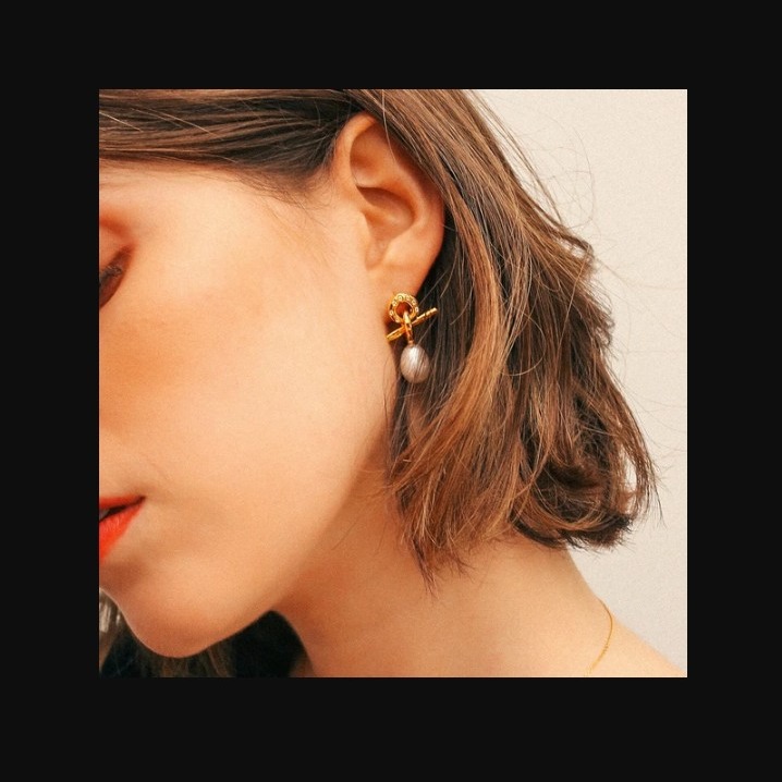 Vine嚴選實拍~絕美主打!! 法式復古巴洛克珍珠耳環-細節圖2