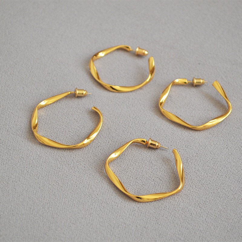 Vine嚴選實拍~扭曲莫比烏斯耳環-細節圖2