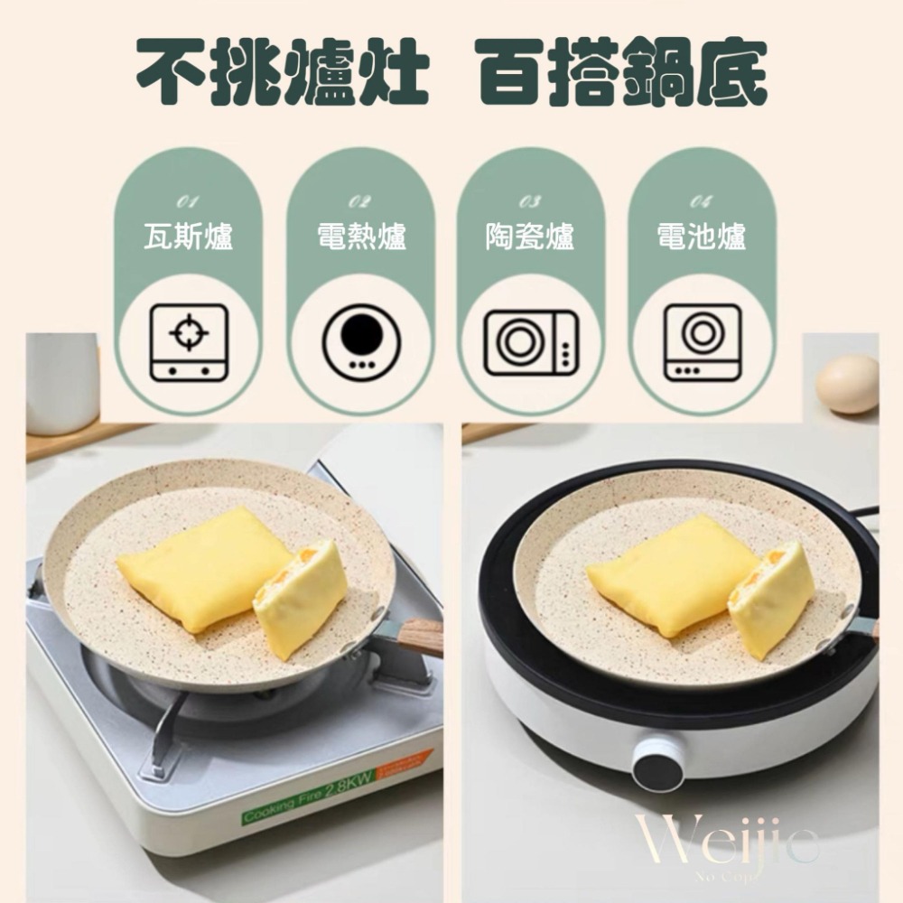 6/8/10吋千層蛋糕平底鍋【台灣現貨】薄餅可麗餅 千層餅皮鍋 不沾平底鍋18CM 牛排煎鍋 煎蛋鍋 煎餅鍋 煎鍋不粘鍋-細節圖4