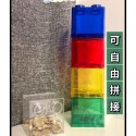 積木存錢筒【台灣出貨】現貨  撲滿 存錢桶 儲蓄罐 存錢 零錢筒 存錢罐 禮物 兒童禮物 居家擺飾 贈品 積木收納 幼教-規格圖7
