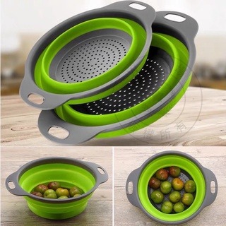 圓形折疊瀝水籃【台灣賣家】 圓形折疊瀝水籃 洗菜籃 濾水籃 水果籃 瀝水籃 露營瀝水籃 多功能折疊瀝水籃 旅行戶外 瀝水-細節圖6