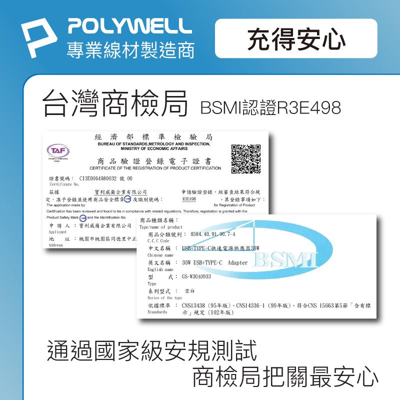 仙人掌哥 POLYWELL PD雙孔快充頭 30W Type-C充電器 豆腐頭 蘋果 iPhone 快充 快充頭-細節圖7