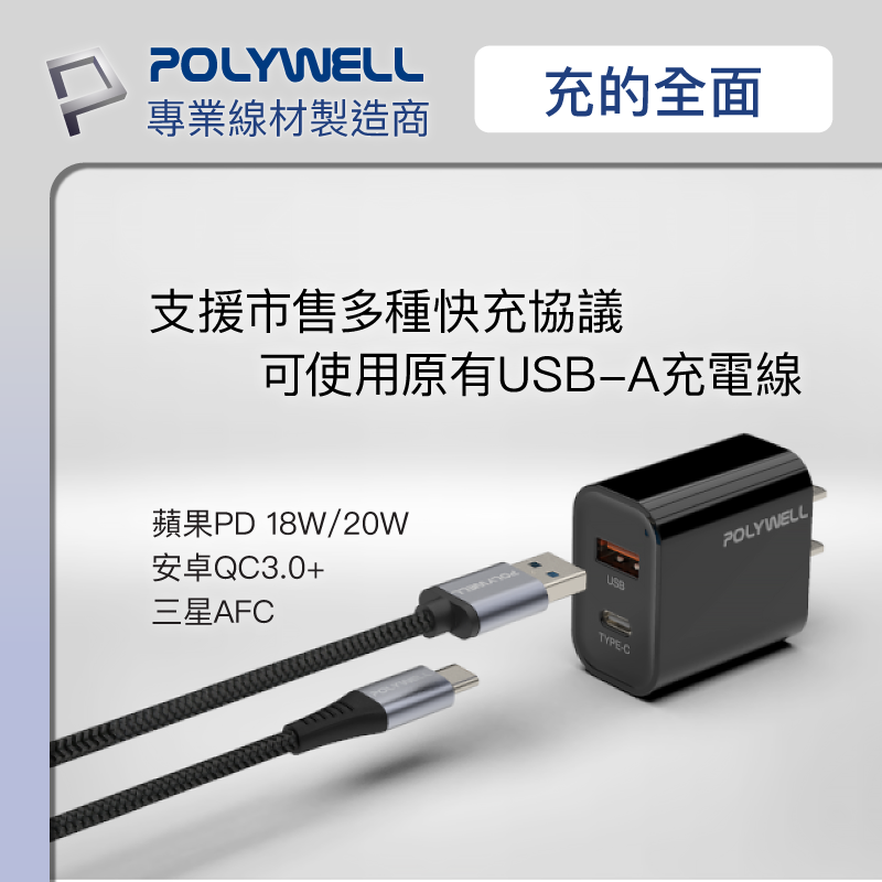 仙人掌哥 現貨 Polywell PD雙孔快充頭 20W Type-C充電頭 充電器 豆腐頭 適用 iPhone-細節圖5