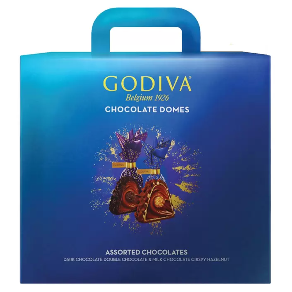 GODIVA 歌帝梵 臻粹綜合巧克力禮盒 45顆 450公克/盒 經典巧克力 獨立包裝 兩種口味 榛子餡 雙重巧克力餡-細節圖2