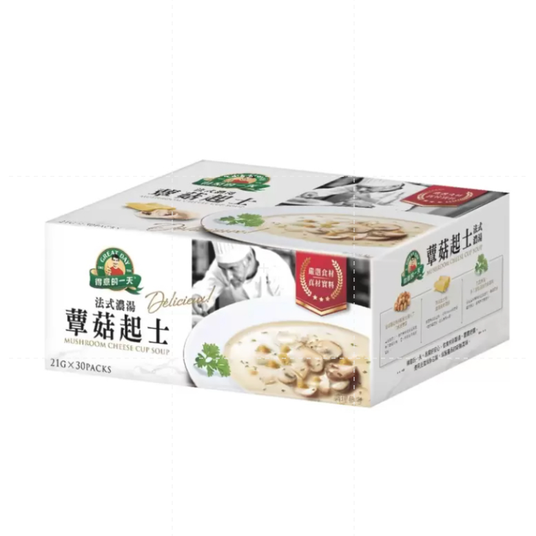 仙人掌哥 好市多 得意的一天 法式蕈菇起士濃湯 蘑菇濃湯 21g/包 法式濃湯 濃湯 蕈菇 起司 起司濃湯 蘑菇 沖泡-細節圖3