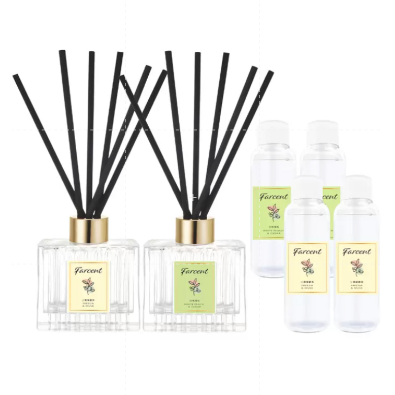 仙人掌哥 去味大師 香水室內擴香組 室內擴香 擴香 香氛 小蒼蘭 麝香 白桃 雪松 補充瓶 擴香瓶-細節圖2