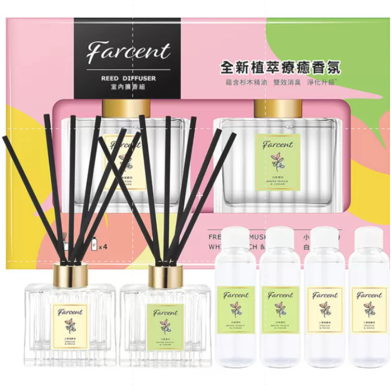 仙人掌哥 去味大師 香水室內擴香組 室內擴香 擴香 香氛 小蒼蘭 麝香 白桃 雪松 補充瓶 擴香瓶-細節圖3