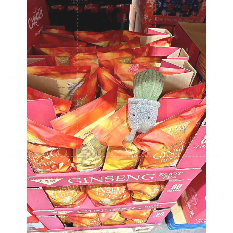 仙人掌哥 好市多 太子牌 威斯康辛州花旗蔘茶 1.8公克 X 80包 Ginseng Root Tea 花旗蔘 蔘茶-細節圖2