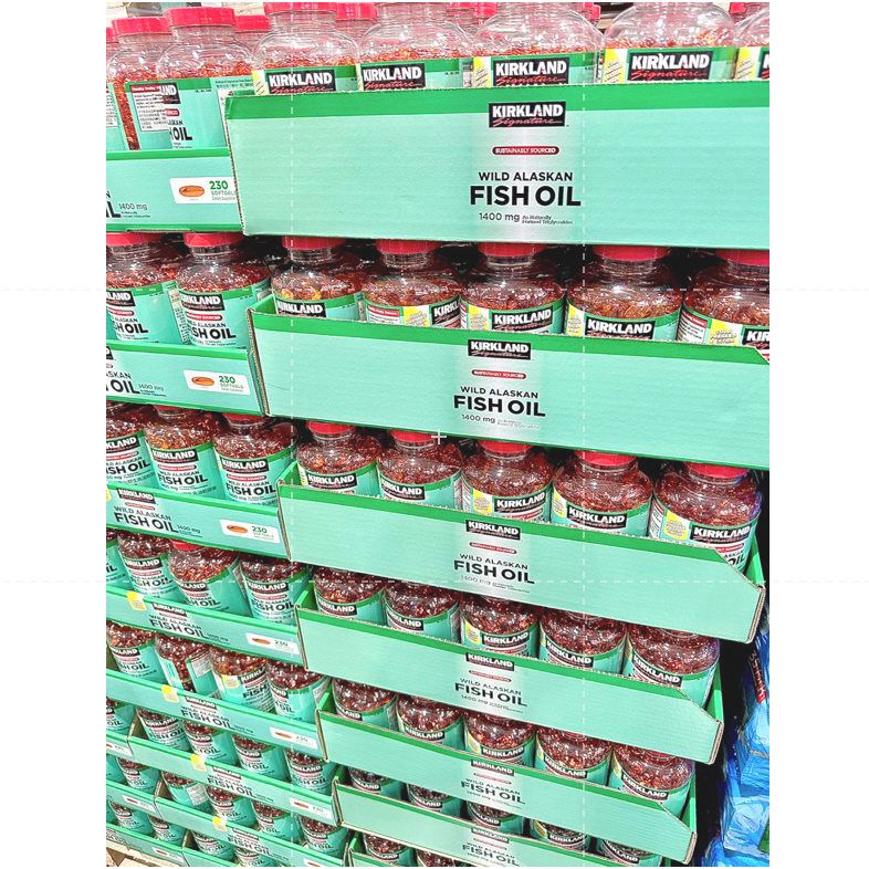 仙人掌哥 好市多 科克蘭 阿拉斯加野生魚油軟膠囊 1400毫克 X 230粒 罐裝-細節圖3