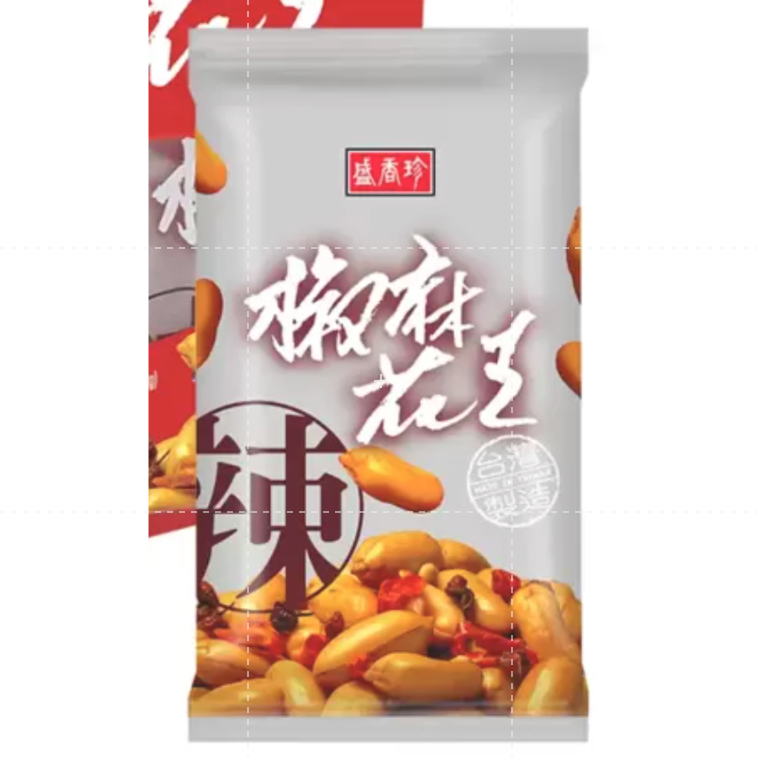 仙人掌哥 好市多 盛香珍 椒麻花生 100公克 X 8入 麻辣 花生 拆售/整箱售-細節圖2
