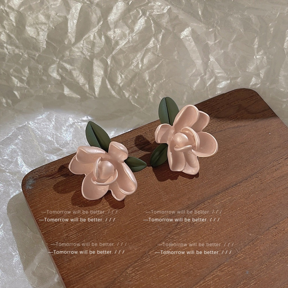 栀子花耳釘-細節圖4