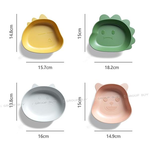 【i揪團】O01(新品現貨)可愛造型餐盤 兒童餐盤 可愛餐盤 小餐盤 水果盤 小盤子 點心盤 零食盤 吐骨碟 吐骨盤-細節圖7