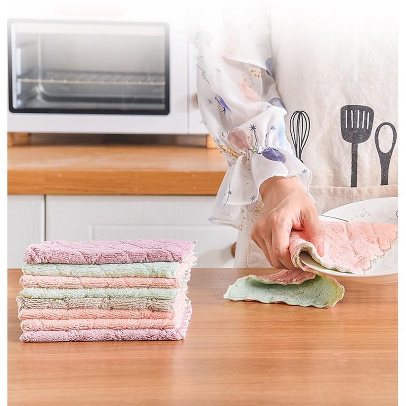 【i揪團】E73-1(現貨)珊瑚絨抹布(25*25cm) 擦拭布 百潔布 廚房抹布 擦車布 洗碗布 洗碗巾-細節圖6