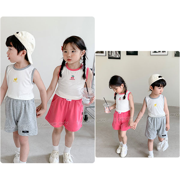 【i揪團】B85(新品現貨)兒童莫代爾背心 兒童背心 兒童上衣 夏季背心 夏季兒童上衣 男童 女童 背心-細節圖2