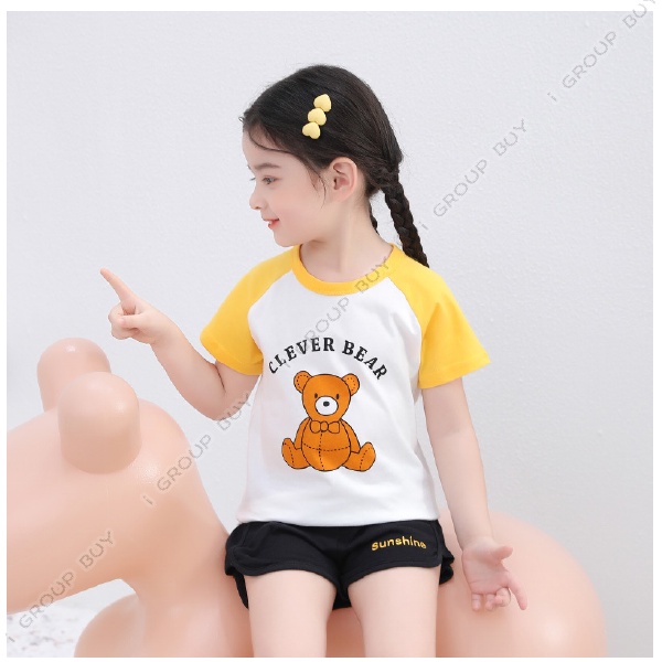 【i揪團】B99-0(現貨)兒童夏季刺繡男童女童短褲/真理褲/運動褲/休閒褲/睡褲/小孩褲子-細節圖6