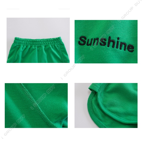 【i揪團】B99-0(現貨)兒童夏季刺繡男童女童短褲/真理褲/運動褲/休閒褲/睡褲/小孩褲子-細節圖8