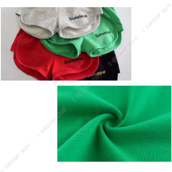 【i揪團】B99-0(現貨)兒童夏季刺繡男童女童短褲/真理褲/運動褲/休閒褲/睡褲/小孩褲子-細節圖9