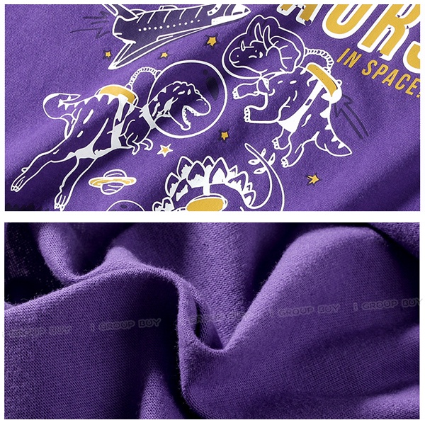 【i揪團】G21-4(現貨)中大童薄款印花長袖T恤 童裝 男童 長袖上衣 兒童假兩件上衣-細節圖3