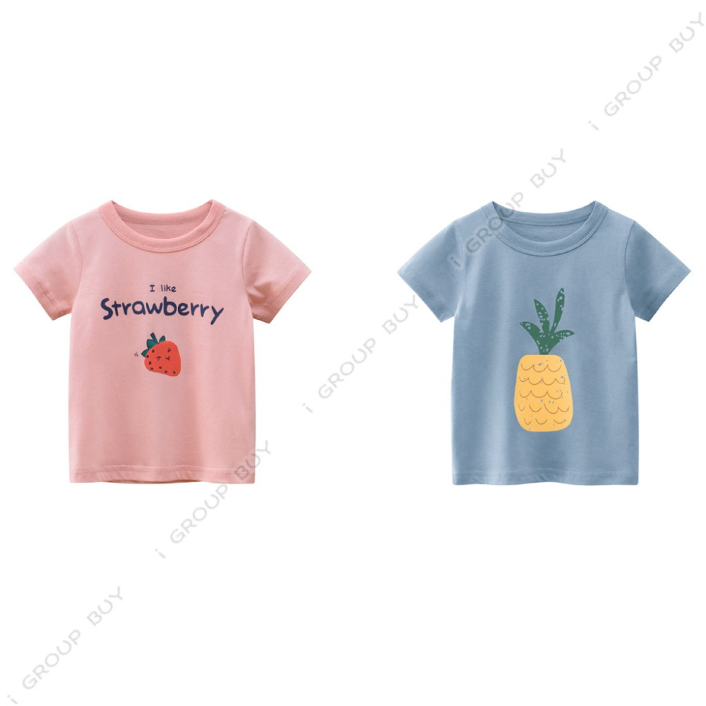 【i揪團】G11(現貨)韓版夏季女童純棉短袖T恤 兒童短袖上衣 女孩t-shirt 女童 寶寶上衣-細節圖2