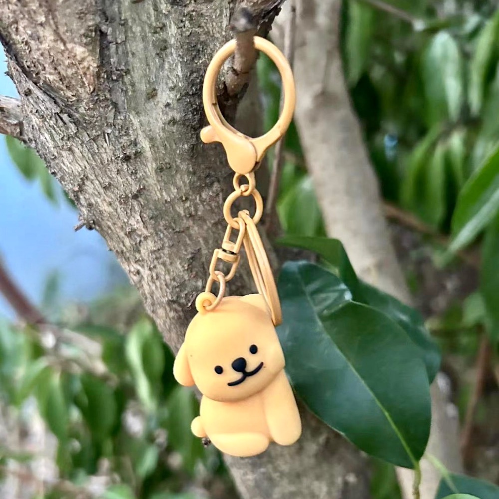￼線條小狗磁吸鑰匙扣情侶好友可愛吊飾-細節圖6