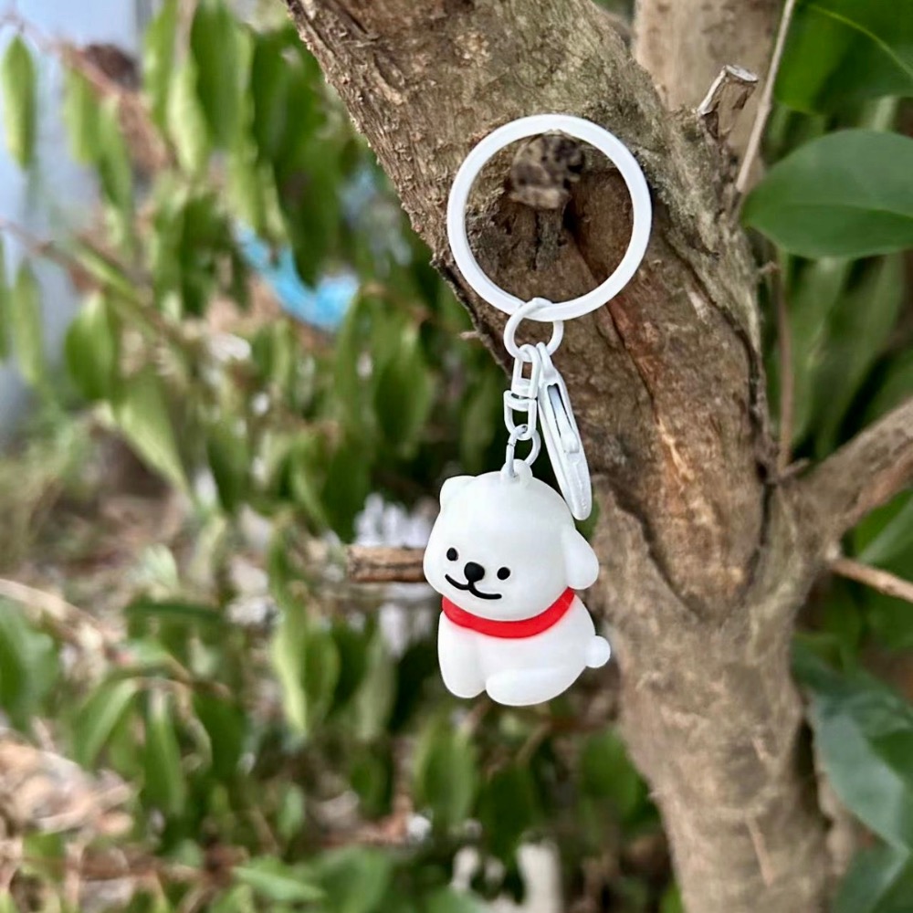 ￼線條小狗磁吸鑰匙扣情侶好友可愛吊飾-細節圖7