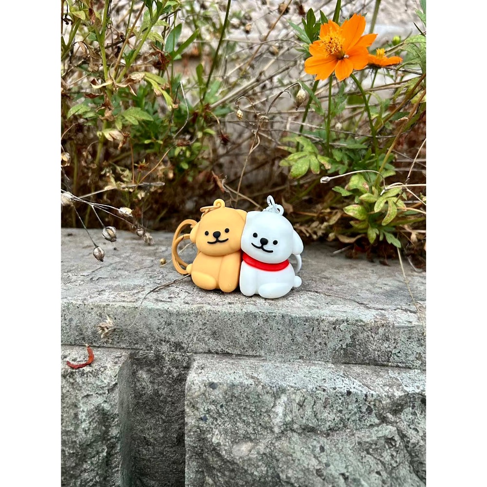 ￼線條小狗磁吸鑰匙扣情侶好友可愛吊飾-規格圖10