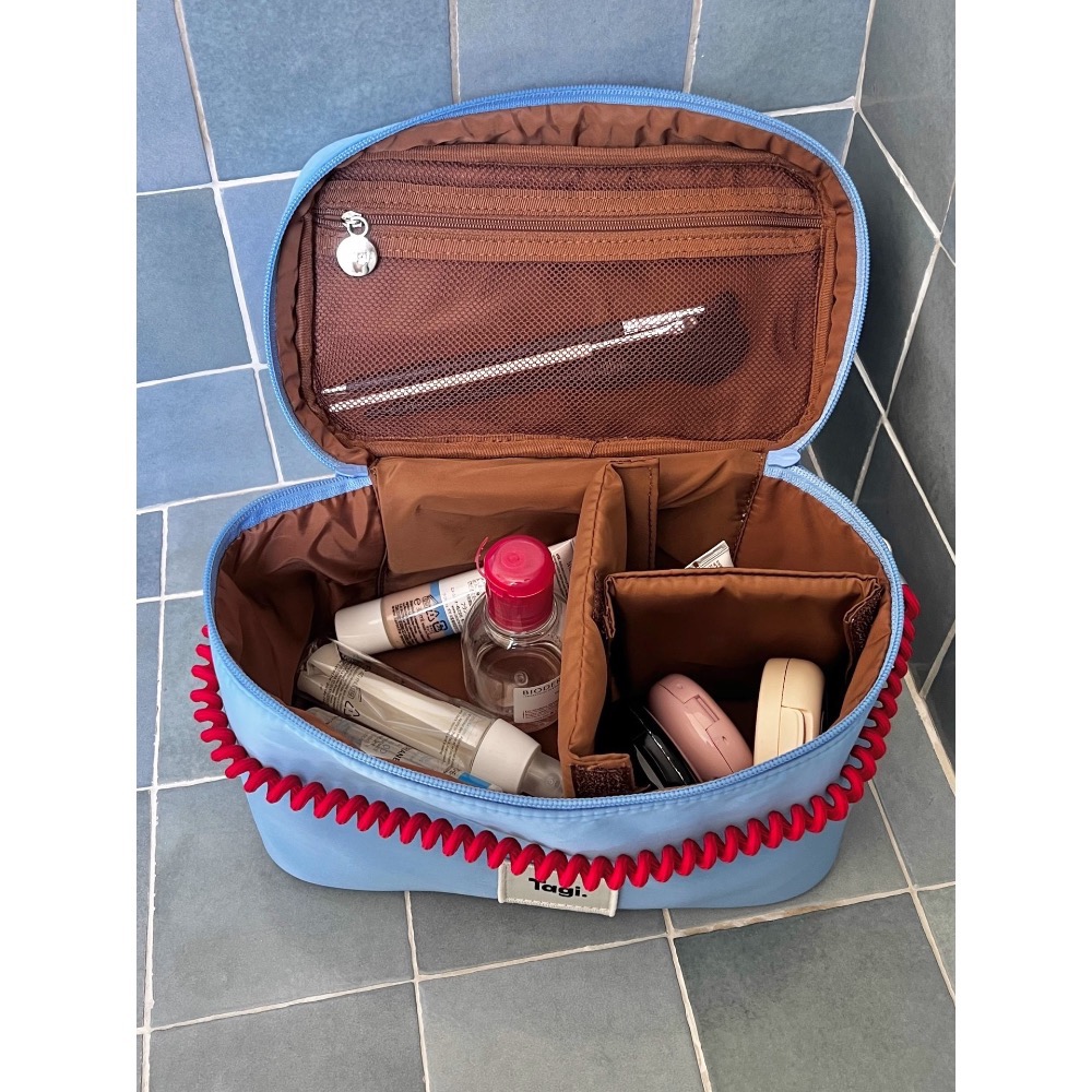 Tagi分層設計大容量繽紛化妝品收納包洗漱包-細節圖7