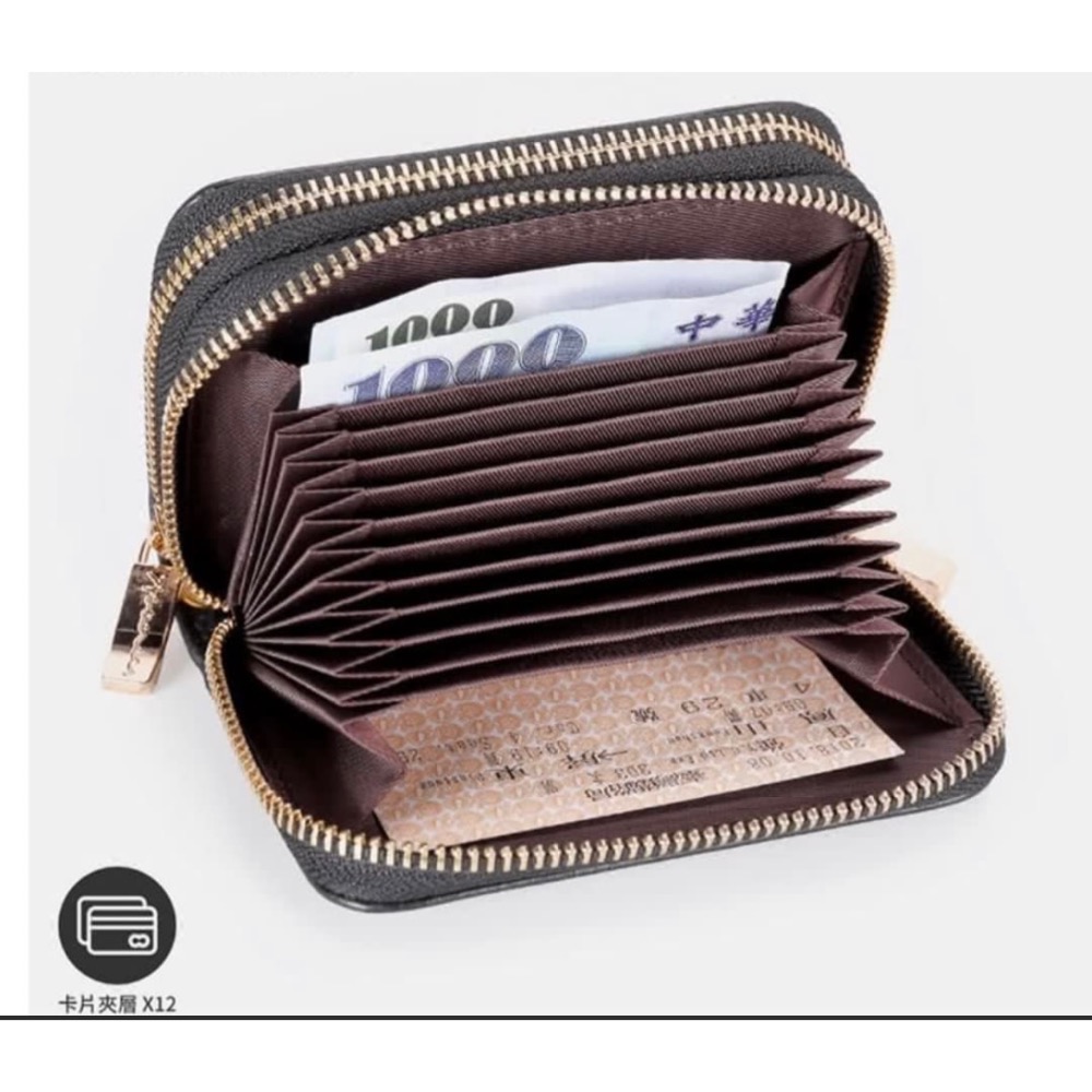 74盎司～牛皮革卡片短夾-細節圖3