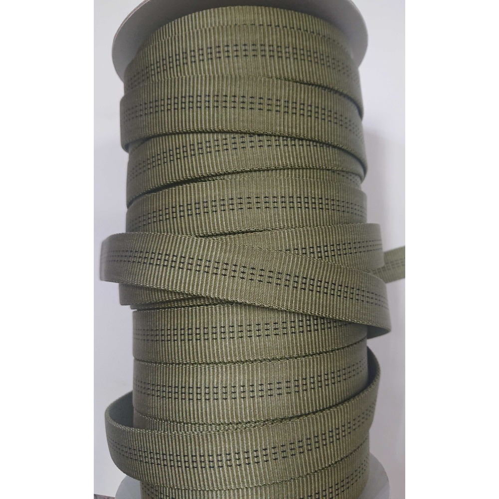 康迪亞 Concordia 管狀扁帶/管狀織帶 Tubular webbing 軍綠色-細節圖2