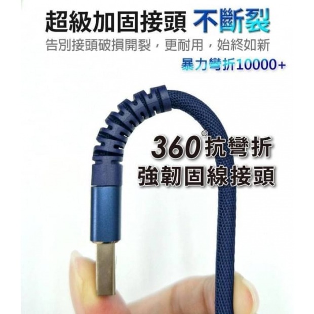 適用於 安卓系列 for MicroUSB 用 gogoPhone 6A 抗彎折充電線 可傳輸 快充線-細節圖4