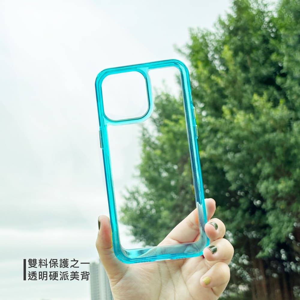 適用於 三星 S24 FE SM-S7210↗Dapad 晶亮雙料手機保護殼↙透明亮彩手機殼 保護殼 軟硬雙料設計-細節圖6
