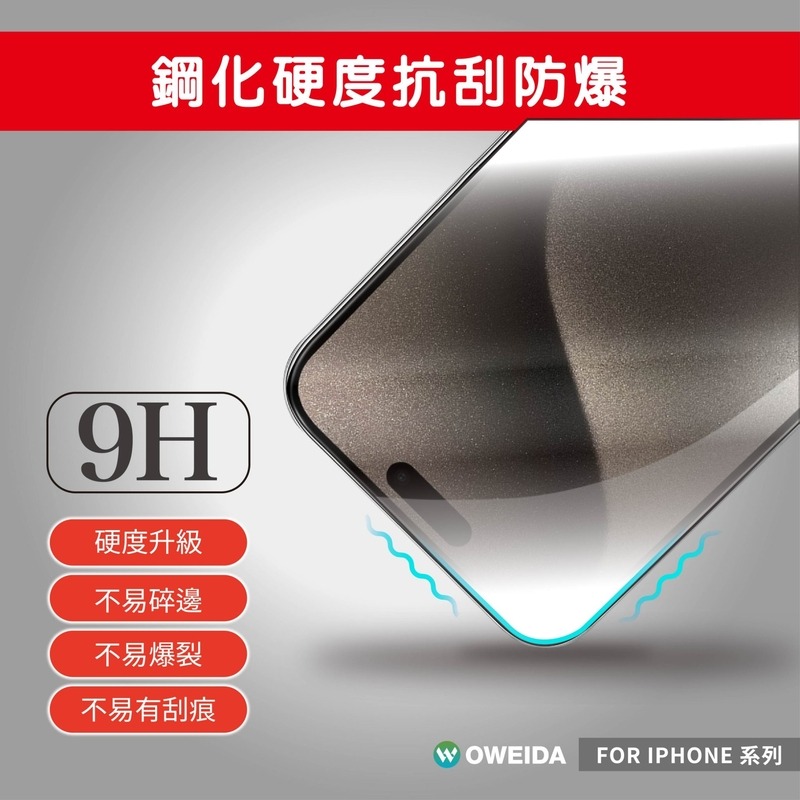 【Oweida 防窺滿版玻璃貼】適用於 Apple iPhone 16 Pro 高清防偷窺玻璃 滿版玻璃膜 9H鋼化貼-細節圖2