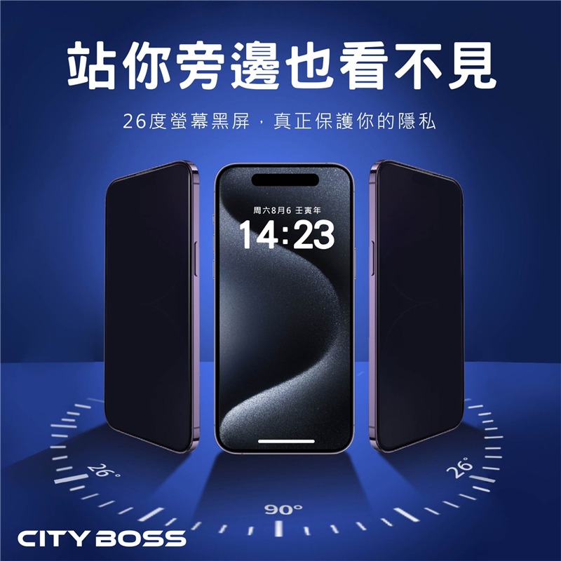 【CITY BOSS 防窺玻璃貼】適用於 OPPO A5 / A9 2020 防偷窺玻璃膜 滿版鋼化貼 防窺片-細節圖3