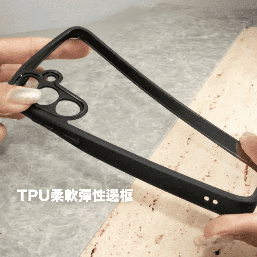 適用於 vivo V40 Lite V2417↗Dapad 晶亮岩防摔保護殼↙手機殼 保護殼 彈性邊框-細節圖2